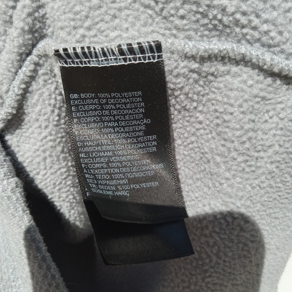 The North Face Men's 1/4 Zip-Up Pull Over Sweater in Light Gray Size Small - Picture 4 of 6